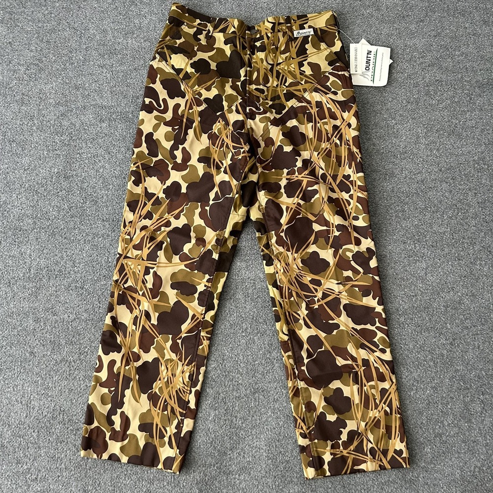 Mountn Prairie Pants Mens 36x30 Flyway Camo Brush Master Waterproof Hunting